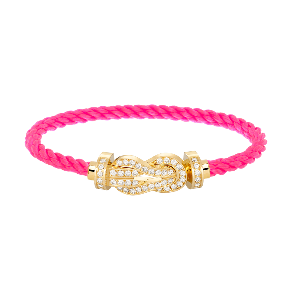 [Eternal Jewelry]CHANCE LARGE 8 FIGURE BUCKLE FULLDIAMOND BRACELET GOLD