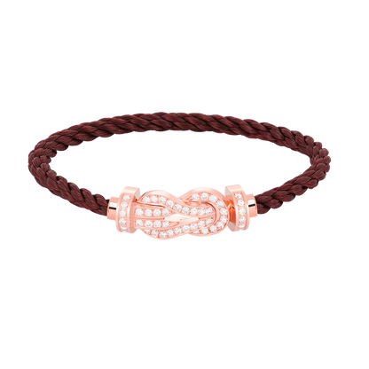 [Eternal Jewelry]CHANCE LARGE 8 FIGURE BUCKLE FULL DIAMOND BRACELET ROSE GOLD