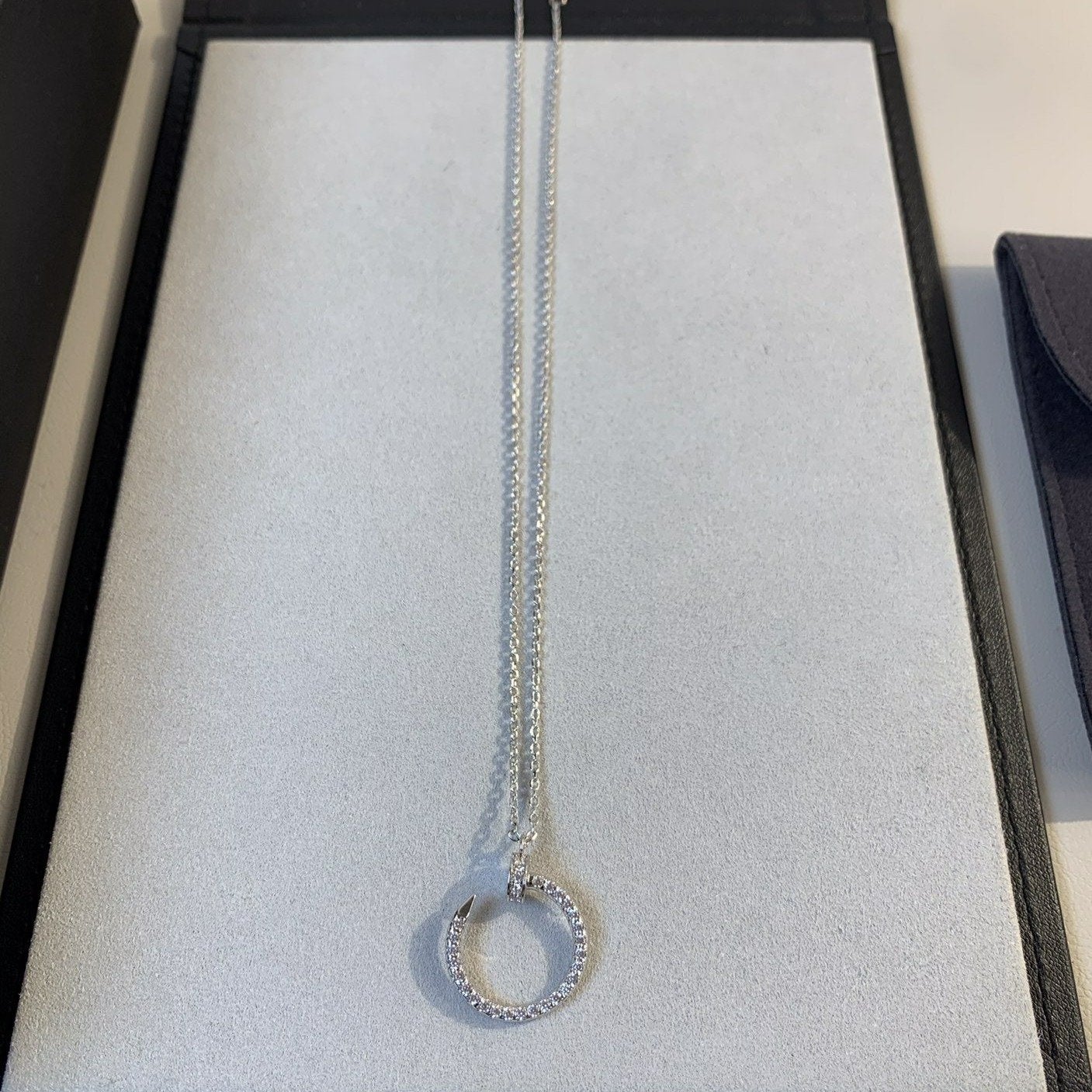[Eternal Jewelry]JUSTE NECKLACE SILVER DIAMONDS