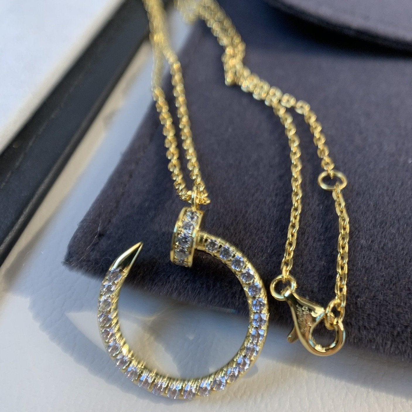 [Eternal Jewelry]JUSTE NECKLACE GOLD DIAMONDS