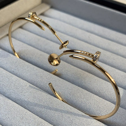 [Eternal Jewelry]JUSTE EARRINGS GOLD DIAMONDS 1.8MM