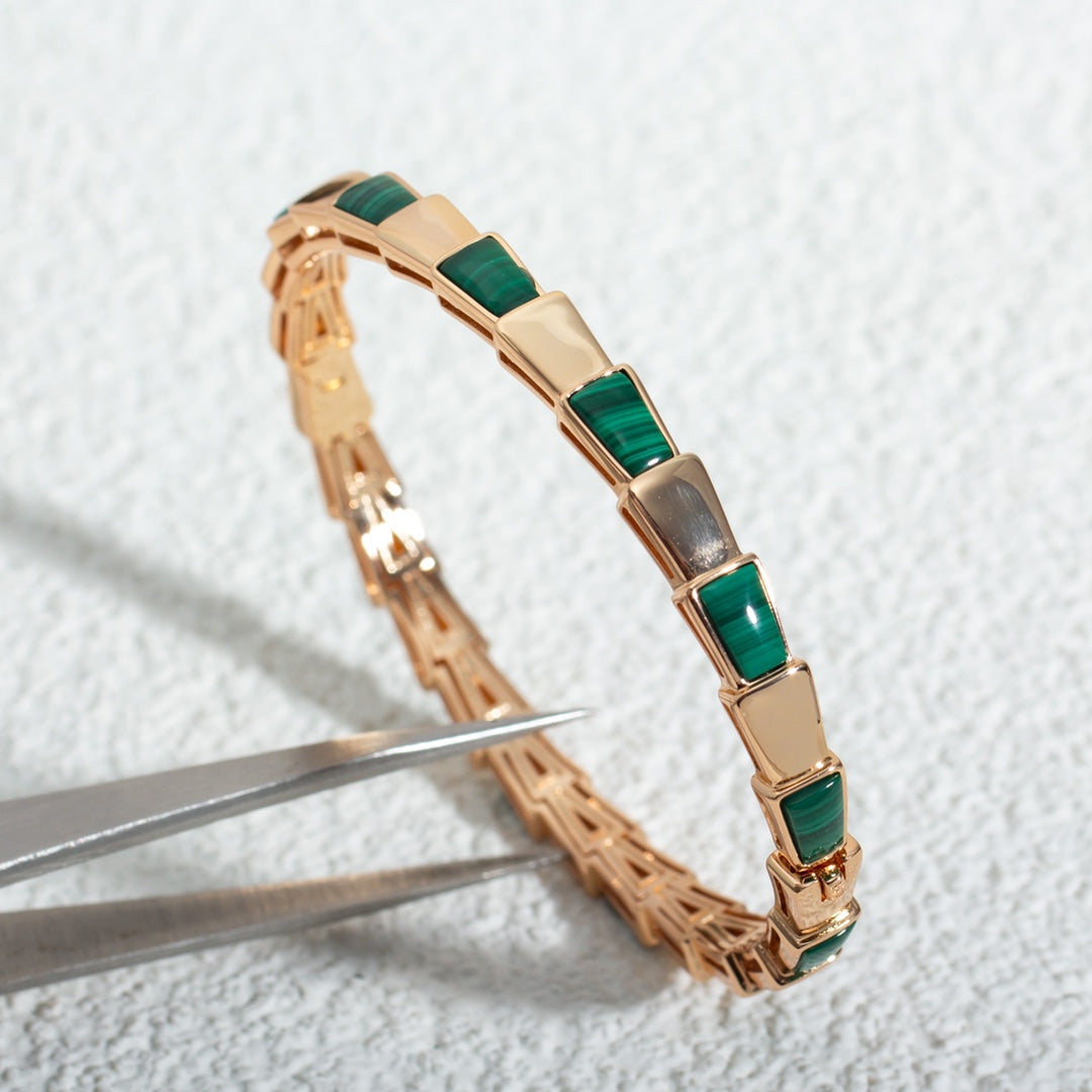 [Eternal Jewelry]SERPENTI BRACELET PINK GOLD MALACHITE