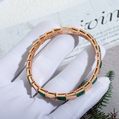 [Eternal Jewelry]SERPENTI BRACELET PINK GOLD MALACHITE