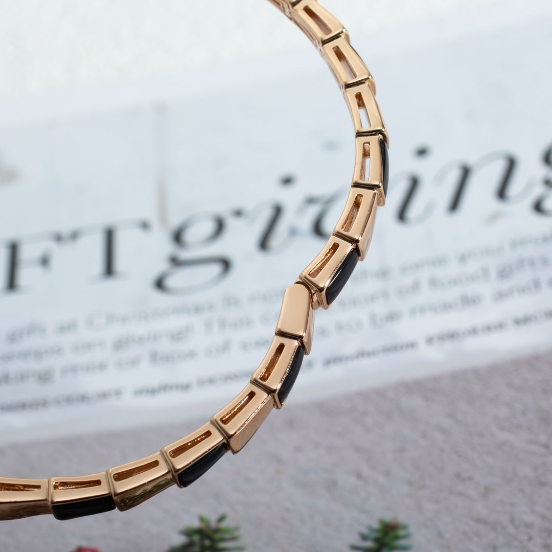 [Eternal Jewelry]SERPENTI BRACELET PINK GOLD ONYX