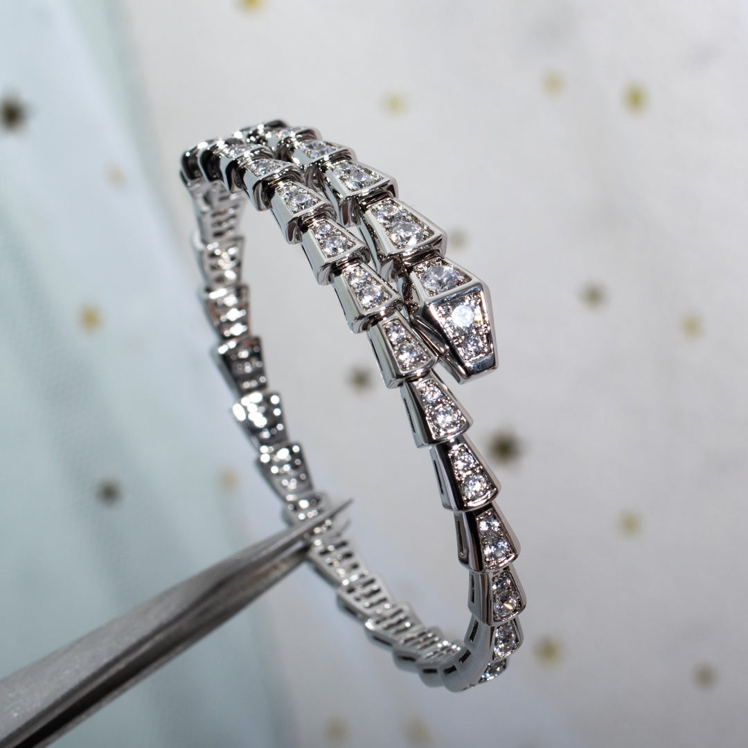 [Eternal Jewelry]SERPENTI BRACELET 6MM SILVER DIAMOND