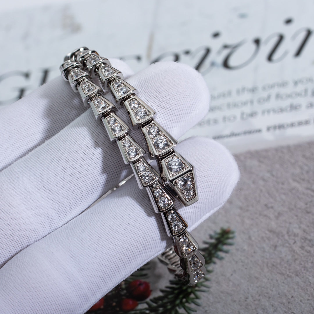 [Eternal Jewelry]SERPENTI BRACELET 6MM SILVER DIAMOND