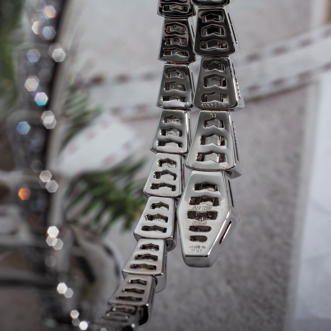 [Eternal Jewelry]SERPENTI BRACELET 6MM SILVER DIAMOND