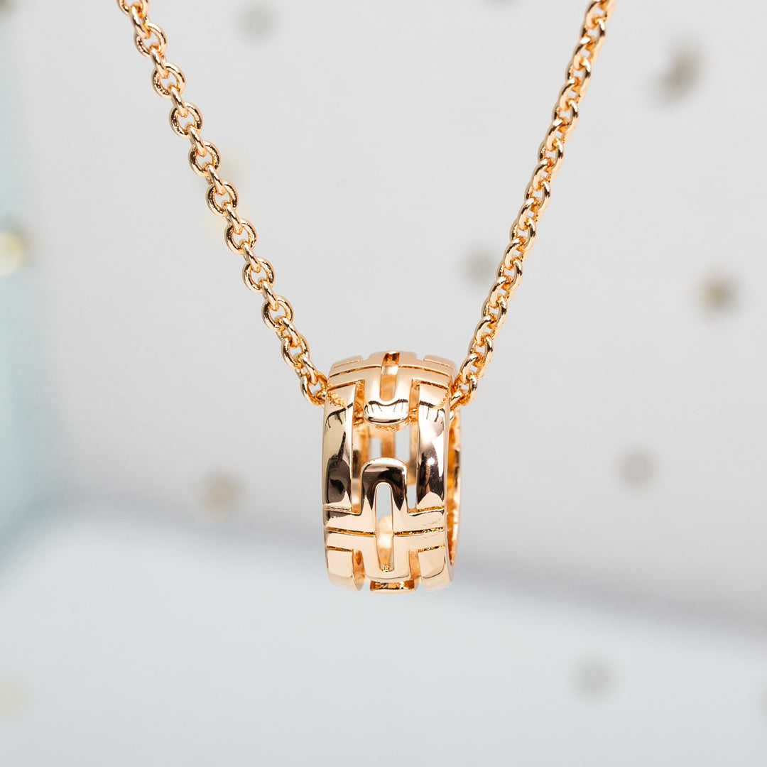 [Eternal Jewelry]PARENTESI NECKLACE PINK GOLD