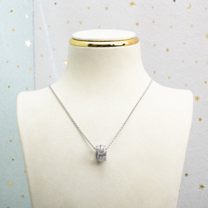 [Eternal Jewelry]PARENTESI NECKLACE SILVER DIAMOND