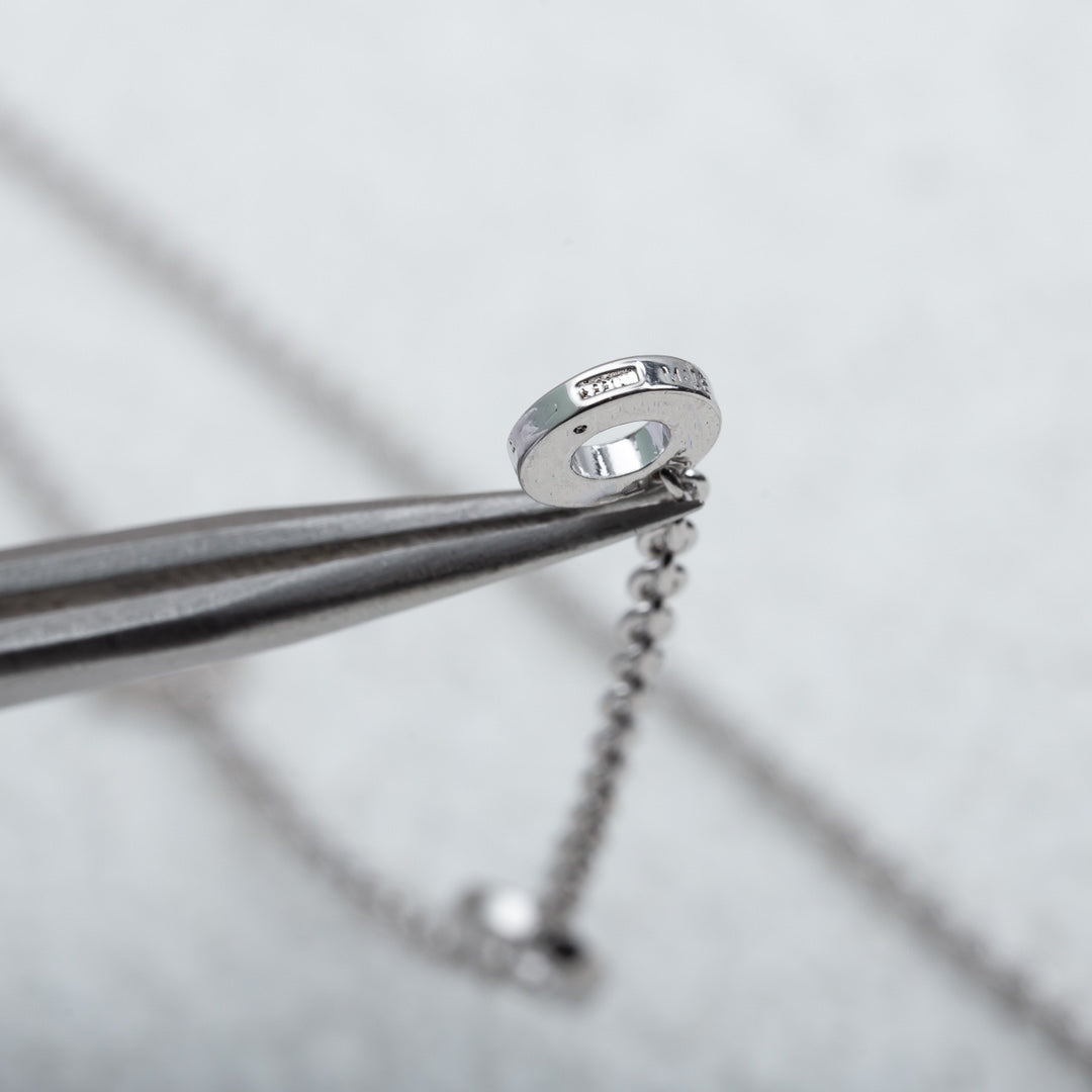 [Eternal Jewelry]PARENTESI NECKLACE SILVER DIAMOND