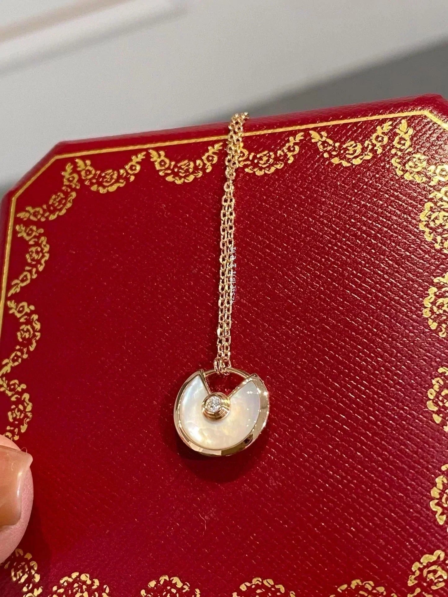 [Eternal Jewelry]AMULETTE ROSE GOLD MOP NECKLACE