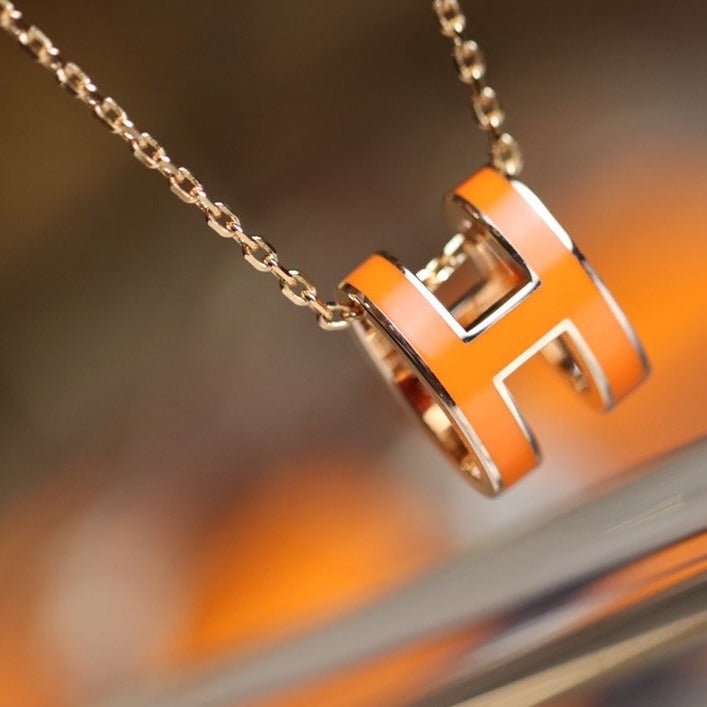 [Eternal Jewelry]POP H PEDANT PINK GOLD