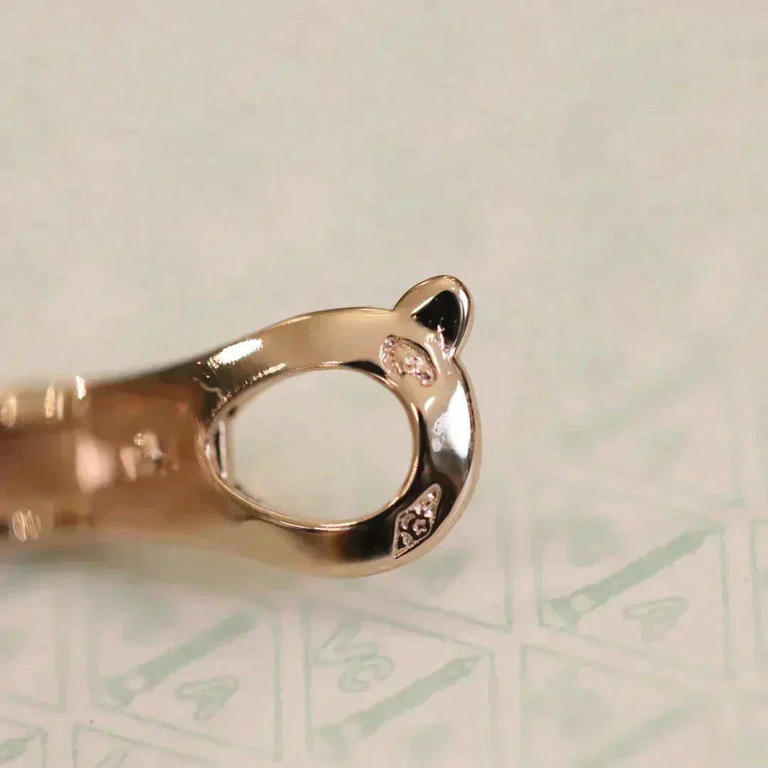 [Eternal Jewelry]CLOVER MEDIUM 1 MOTIFS FUll DIAMOND EARRINGS