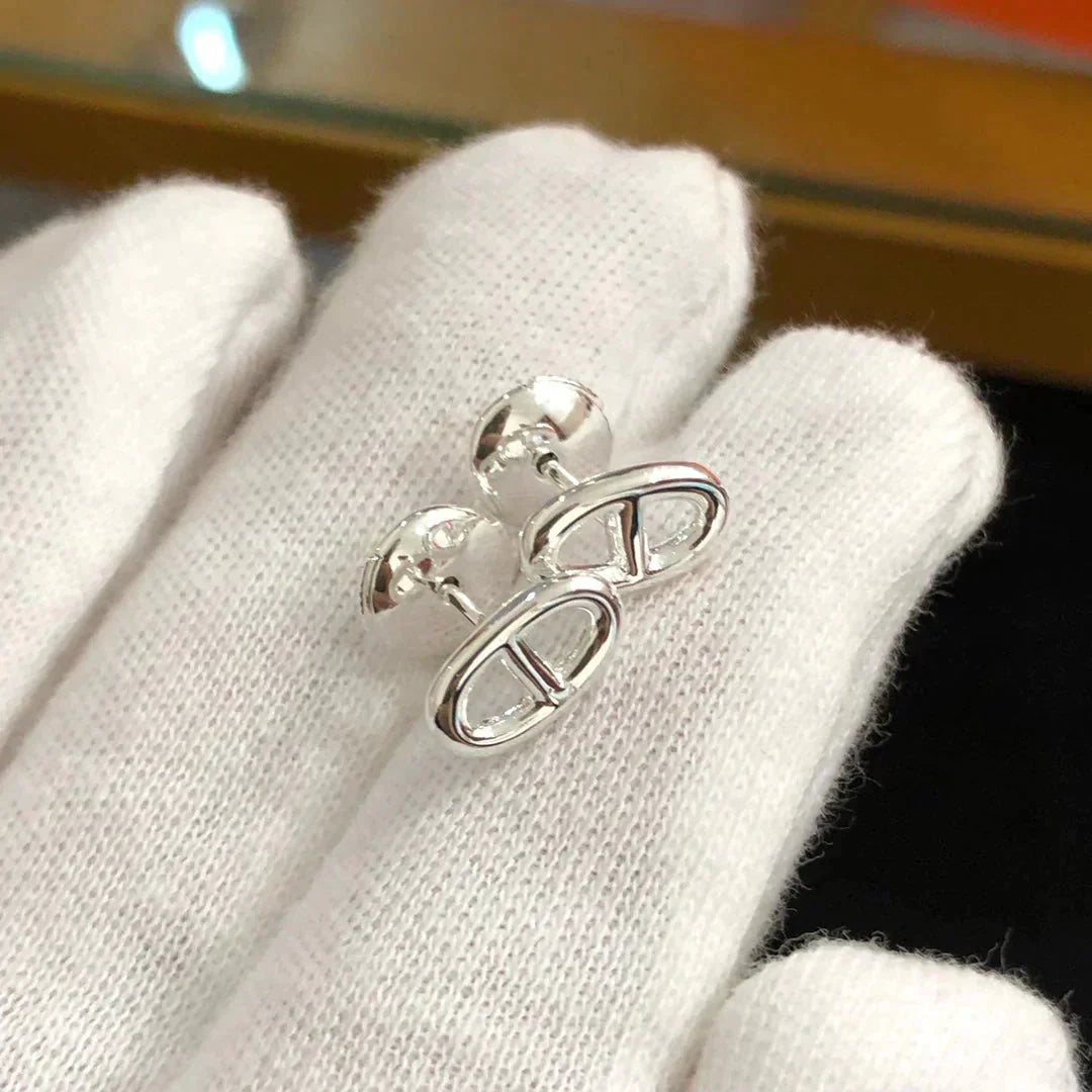 [Eternal Jewelry]CHAINE SMALL EARRINGS GOLD AND SILVER