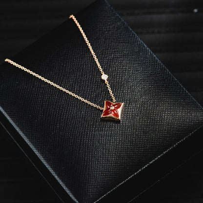 [Eternal Jewelry]STAR NECKLACE PINK GOLD 1 DIAMOND