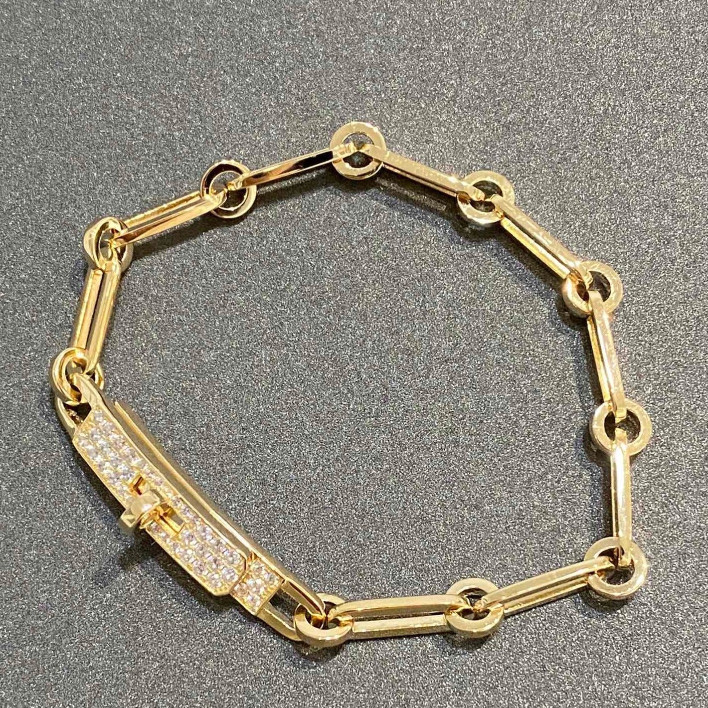 [Eternal Jewelry]CHAINE BRACELET SMALL MODEL DIAMOND