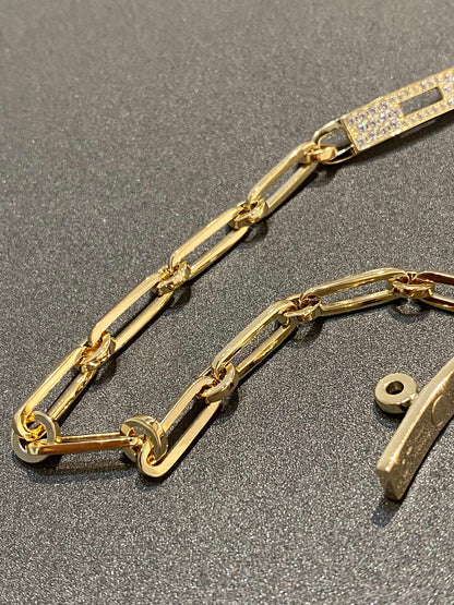 [Eternal Jewelry]CHAINE BRACELET SMALL MODEL DIAMOND