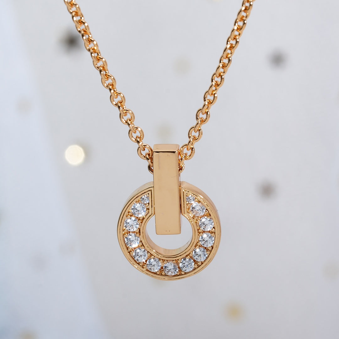 [Eternal Jewelry]GARI NECKLACE PINK GOLD DIAMOND