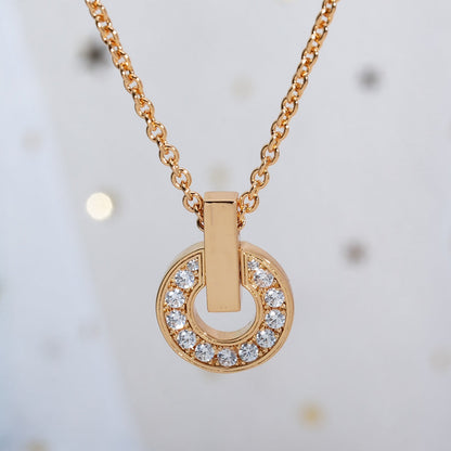 [Eternal Jewelry]GARI NECKLACE PINK GOLD DIAMOND