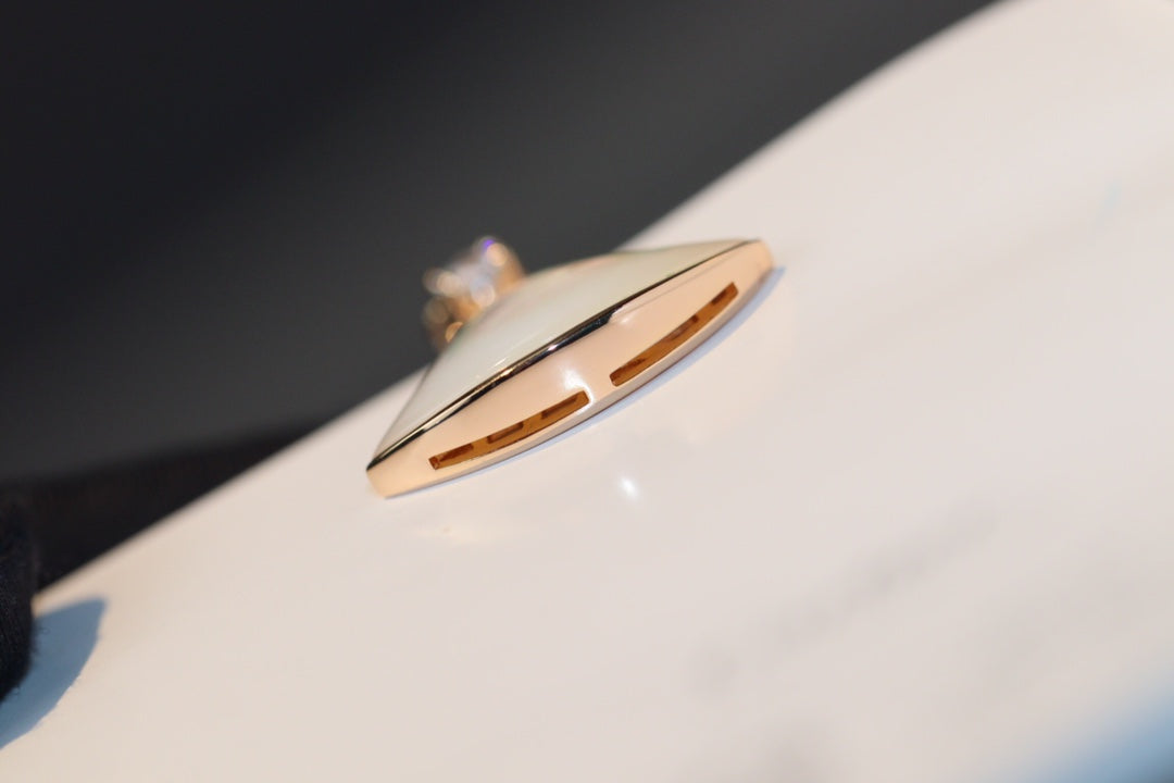 [Eternal Jewelry]DREAM NECKLACE WHITE MOP PINK GOLD 1 DIAMOND