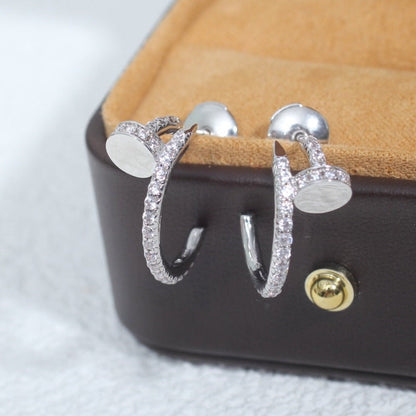 [Eternal Jewelry]JUSTE EARRINGS 12.75MM SILVER DIAMOND