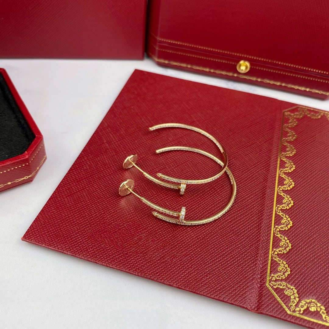 [Eternal Jewelry]JUSTE EARRINGS FULL DIAMONDS 1.8MM