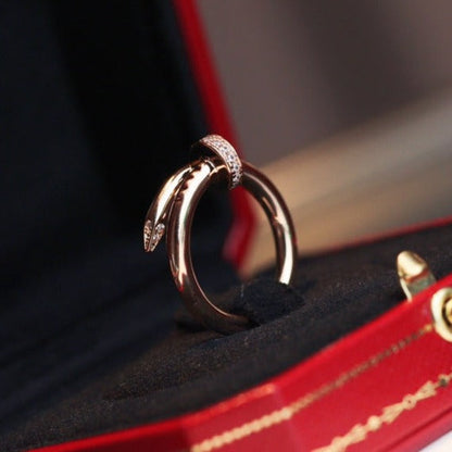 [Eternal Jewelry]JUSTE RING 2.65MM PINK GOLD DIAMOND