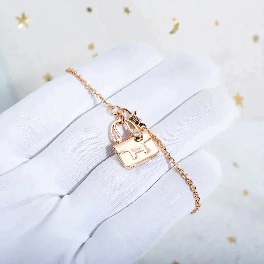 [Eternal Jewelry]AMULETTE PEDANT ROSE GOLD NECKLACE