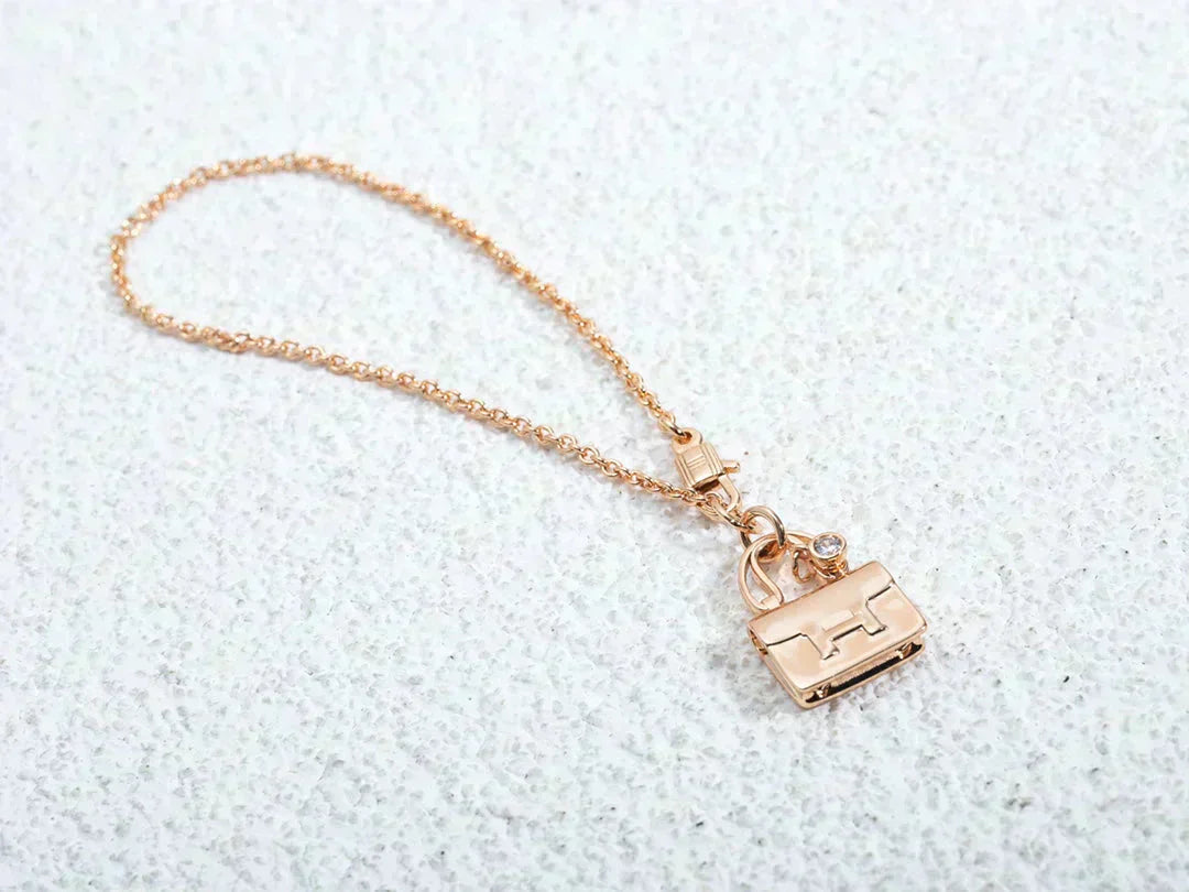 [Eternal Jewelry]AMULETTE PEDANT ROSE GOLD NECKLACE