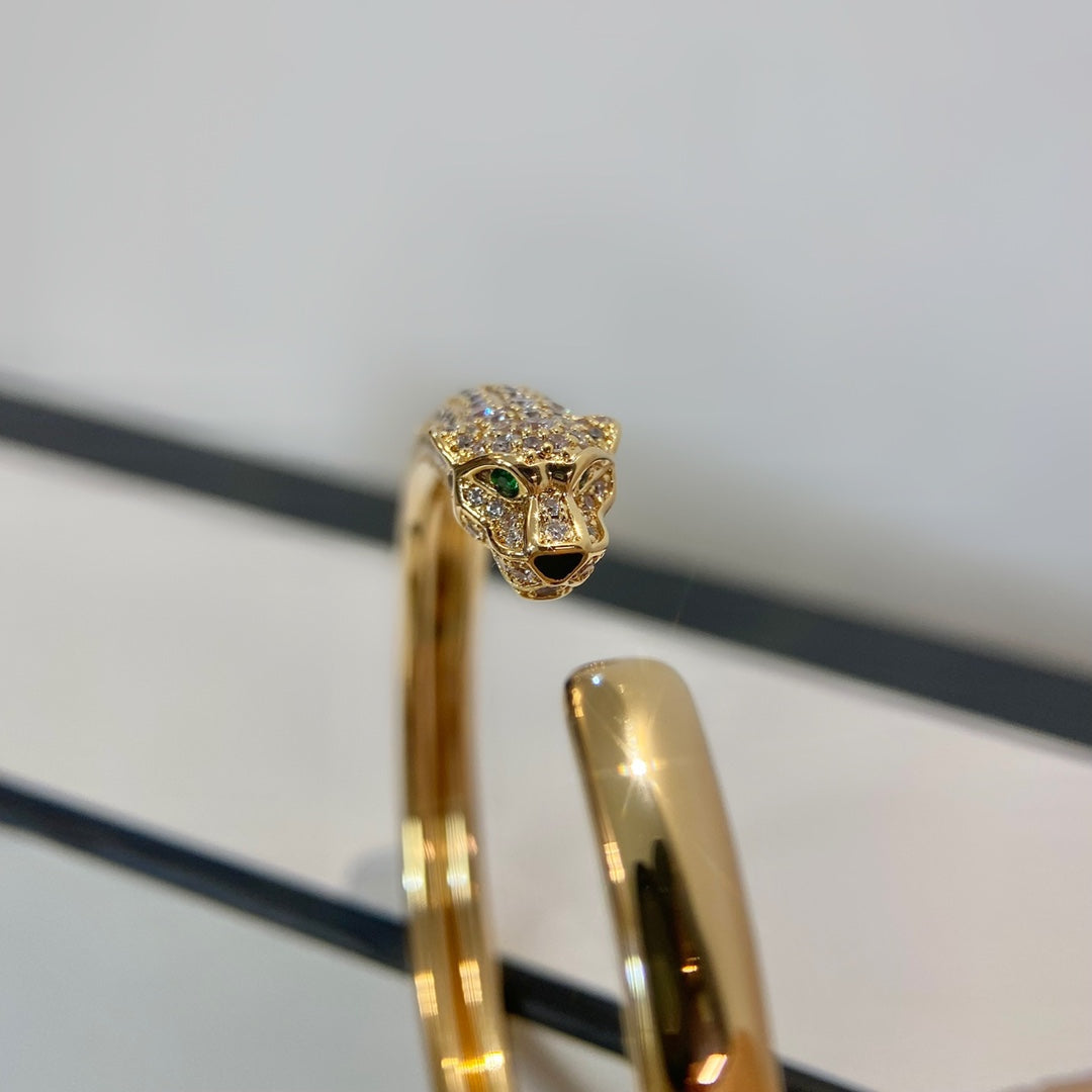 [Eternal Jewelry]PANTHERE GOLD DIAMOND OPEN BRACELET