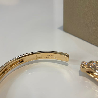 [Eternal Jewelry]PANTHERE GOLD DIAMOND OPEN BRACELET