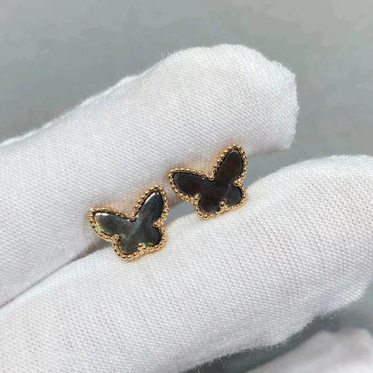 [Eternal Jewelry]BUTTERFLY DARK MOP  EARRINGS