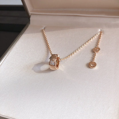 [Eternal Jewelry]SERPENTI PEDANT DIAMOND PINK GOLD NECKLACE