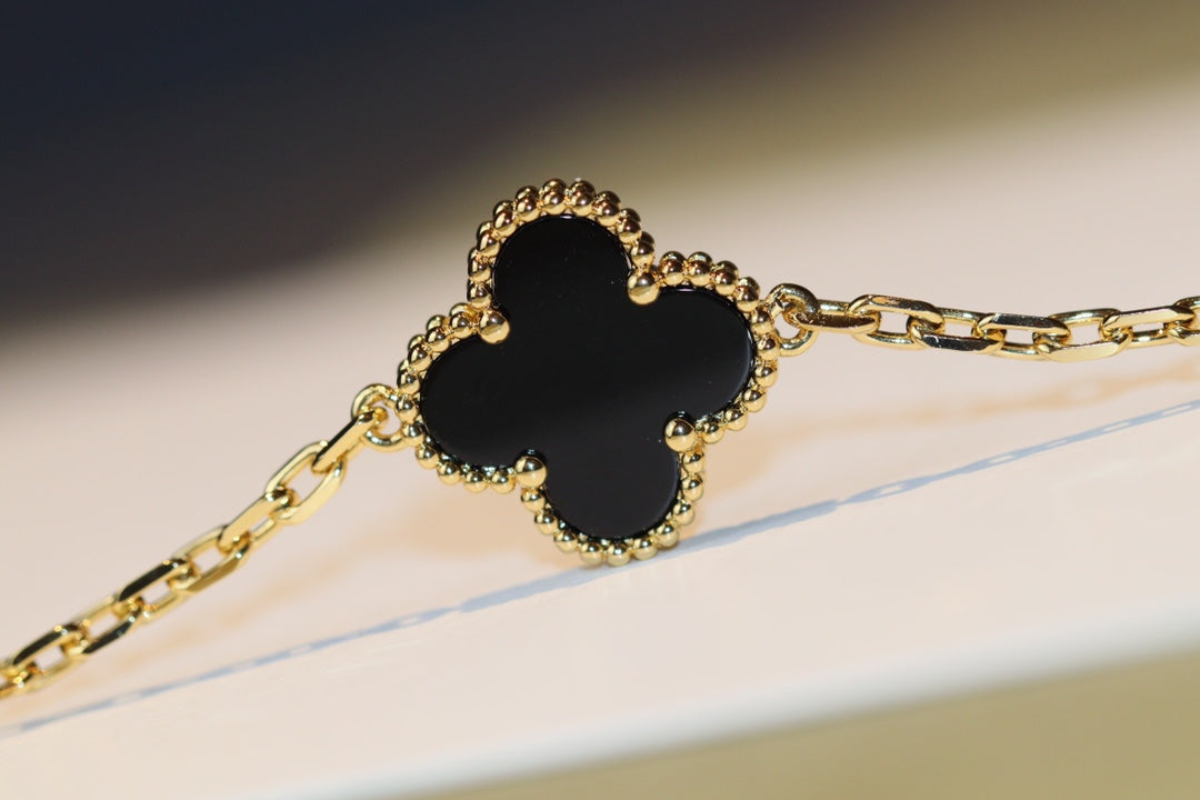 [Eternal Jewelry]CLOVER 20 MOTIFS ONYX ROSE GOLD