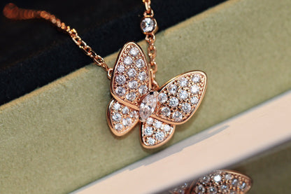 [Eternal Jewelry]BUTTERFLY DIAMOND NECKLACE