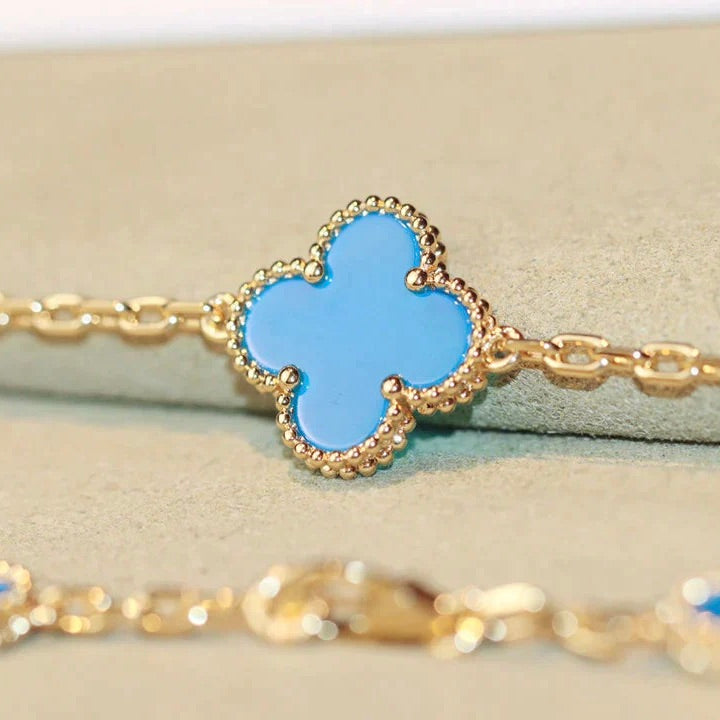 [Eternal Jewelry]CLOVER 20 MOTIFS TURQUOISE GOLD