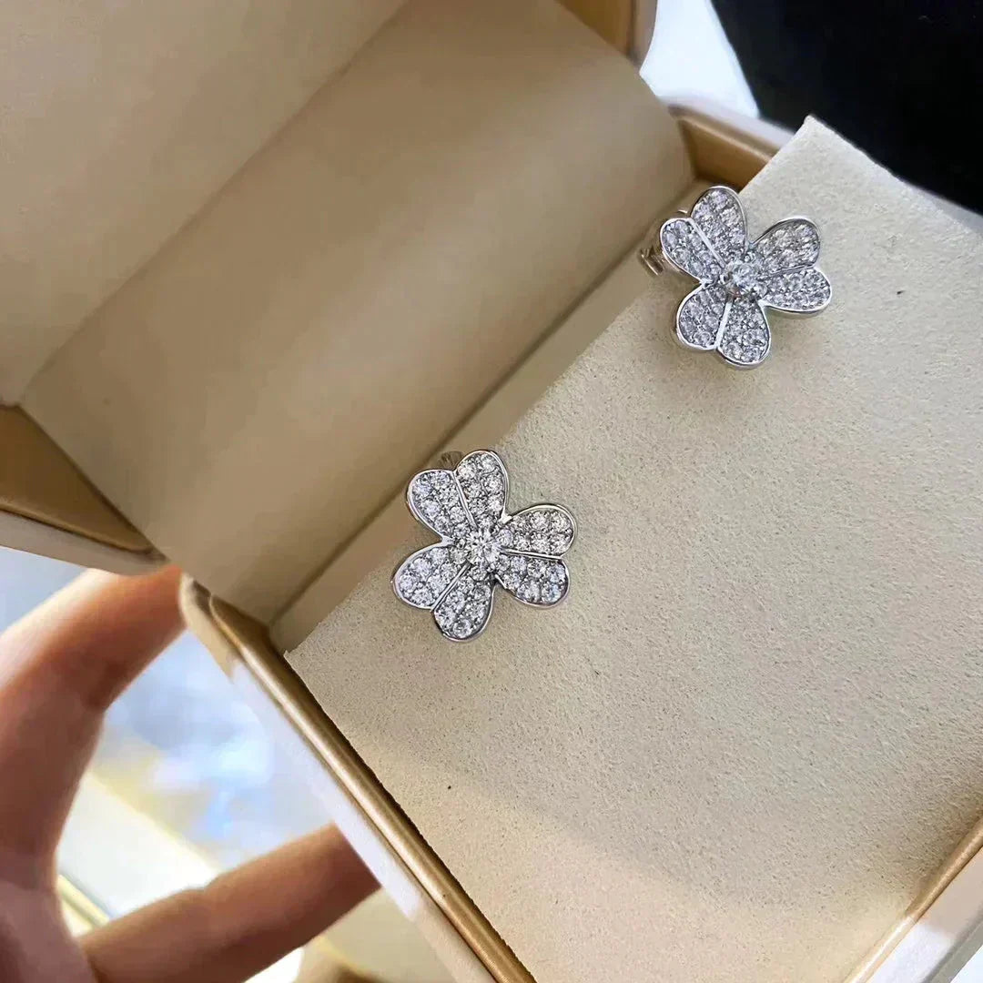 [Eternal Jewelry]CLOVER COMOS DIAMOND EARRINGS SILVER