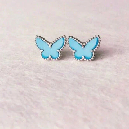 [Eternal Jewelry]BUTTERFLY TURQUOISE EARRINGS SILVER