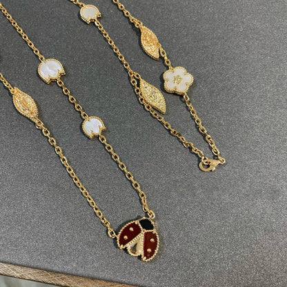 [Eternal Jewelry]LUCKY SPRING 15 MOTIFS GOLD NECKLACE