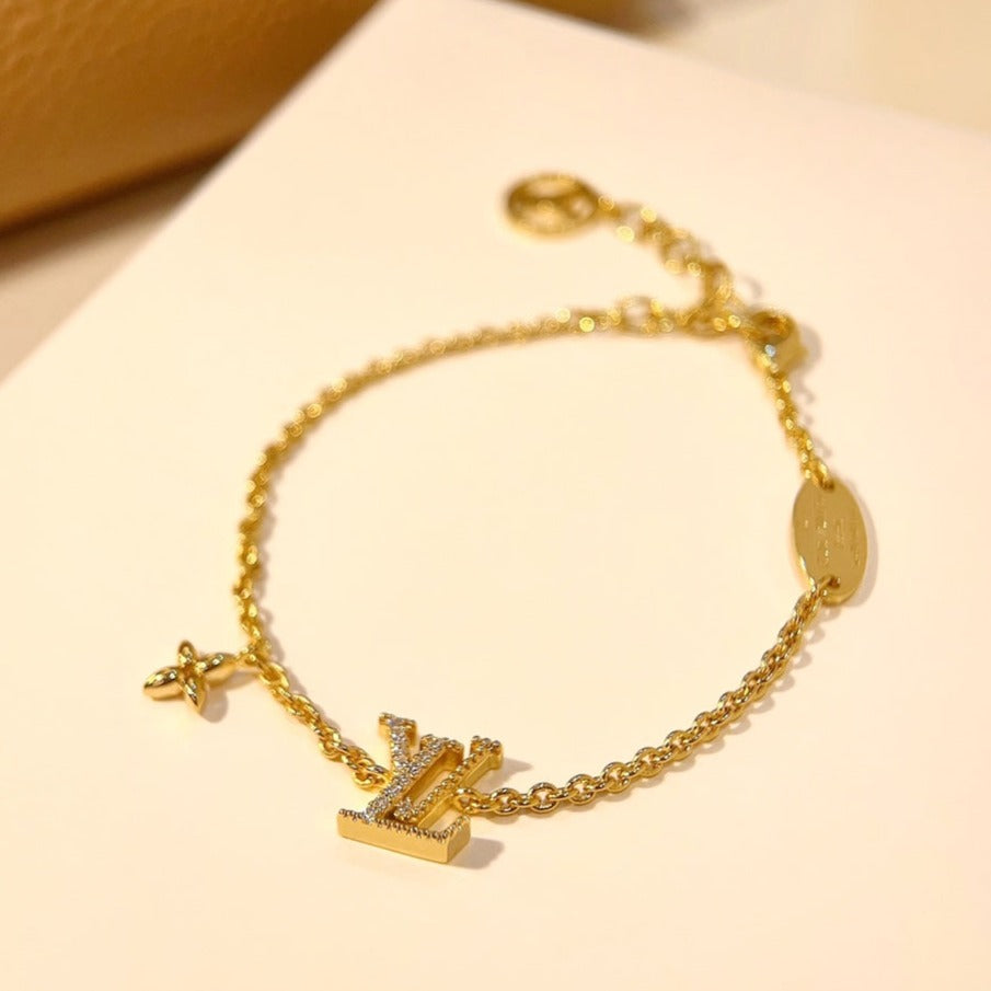 [Eternal Jewelry]LOGO STAR MOTIF GOLD BRACELET