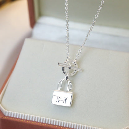 [Eternal Jewelry]POP H PEDANT SILVER NECKLACE