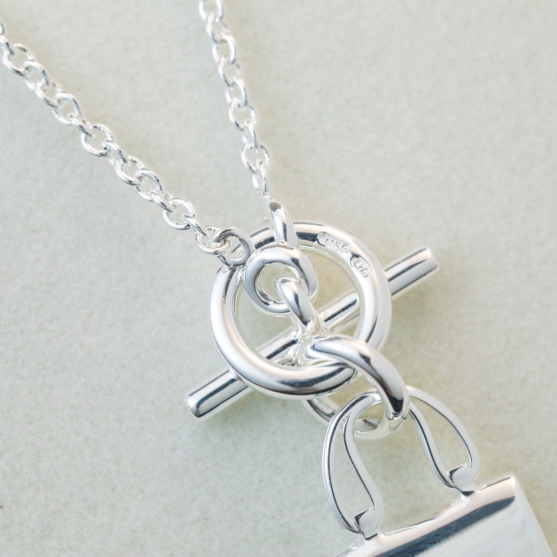 [Eternal Jewelry]POP H PEDANT SILVER NECKLACE