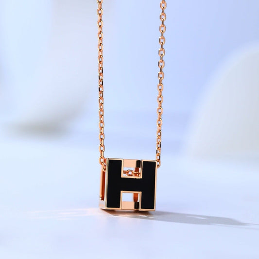 [Eternal Jewelry]H CAGE PINK GOLD NECKLACE