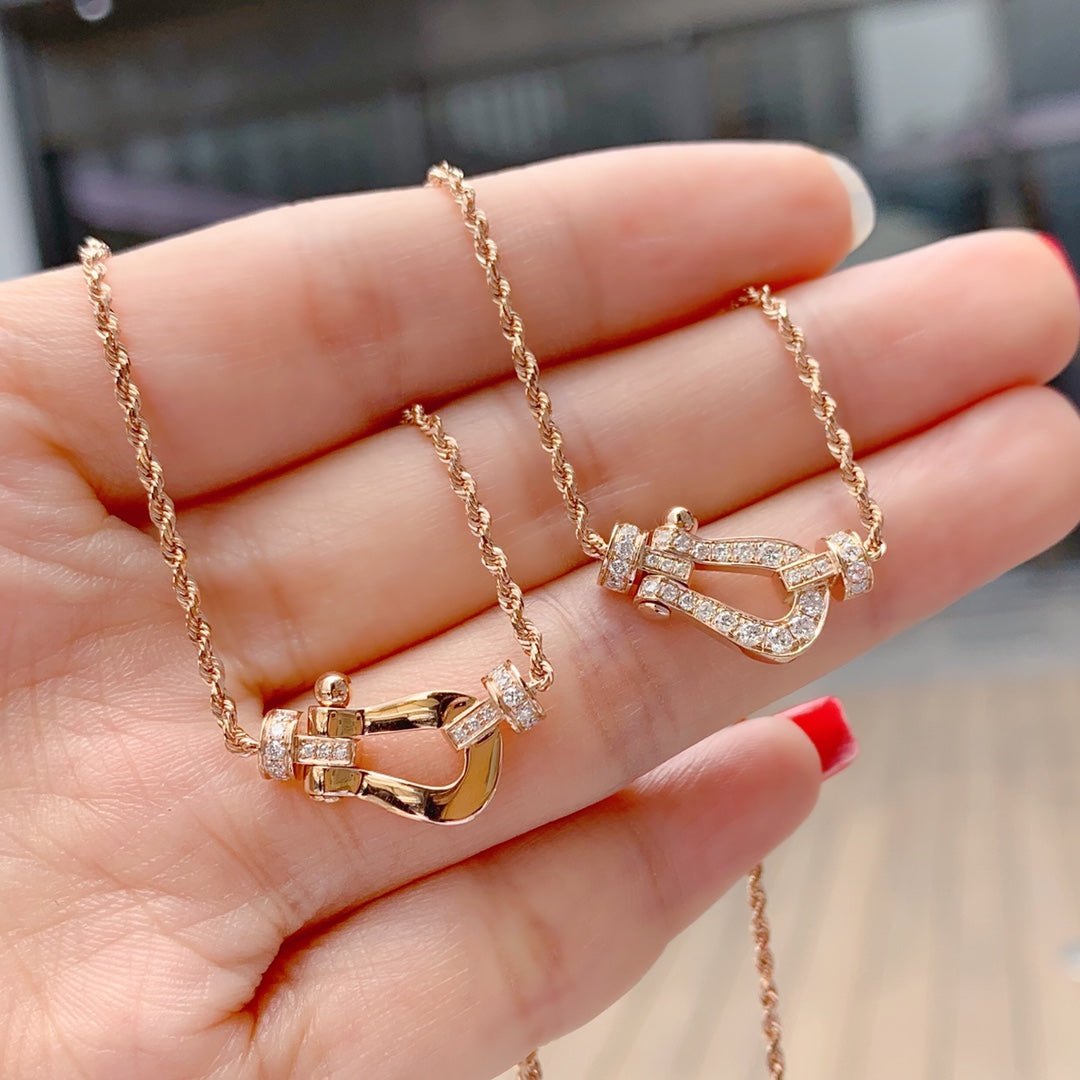 [Eternal Jewelry]FORCE 10 PINK GOLD DIAMOND NECKLACE