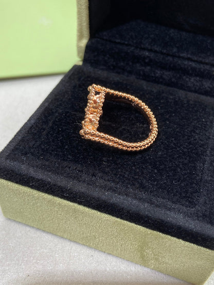 [Eternal Jewelry]CLOVER RIVERSIBLE PINK GOLD RING