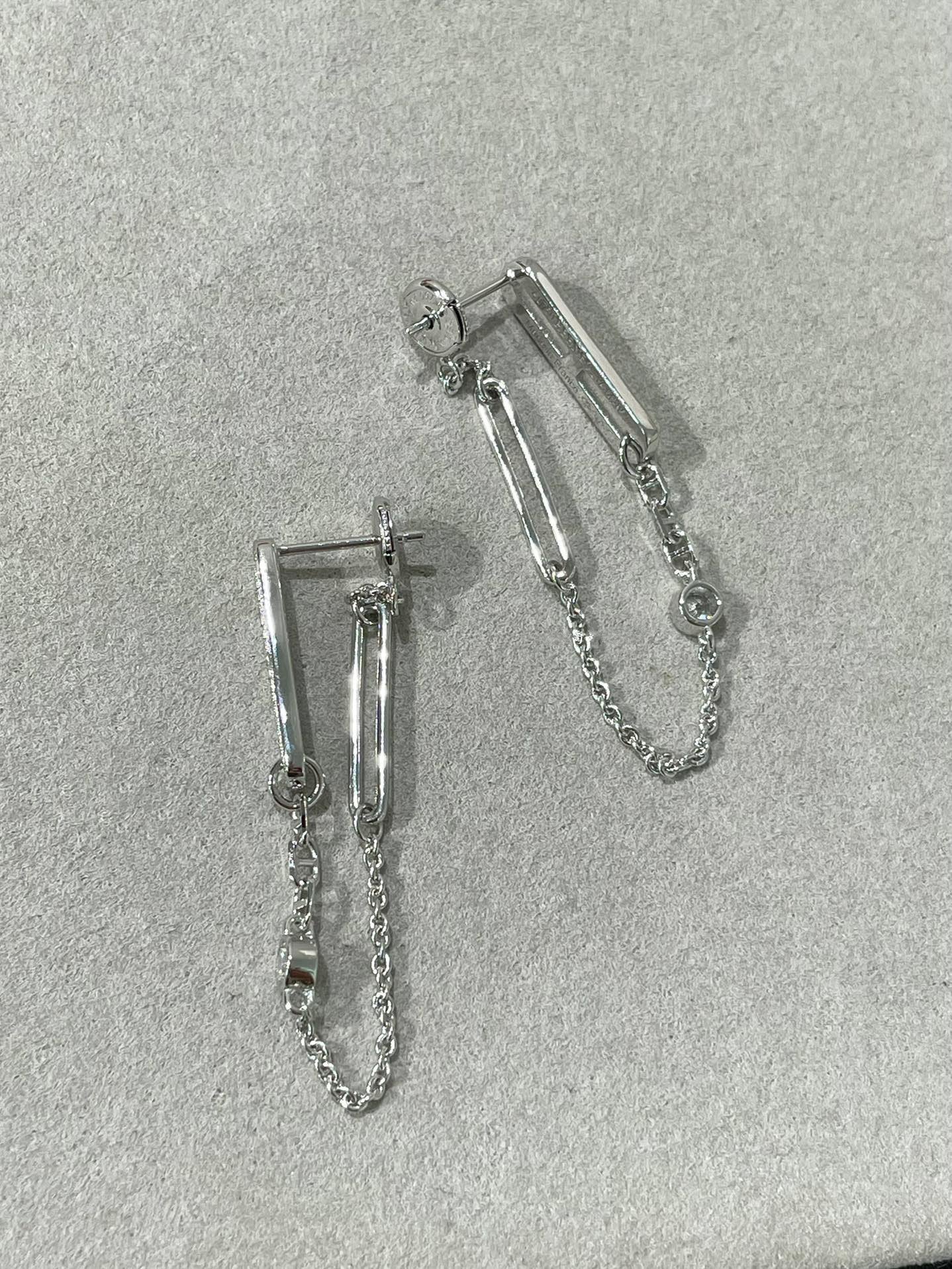 [Eternal Jewelry]CHAINE CHAOS DIAMOND DROP EARRINGS