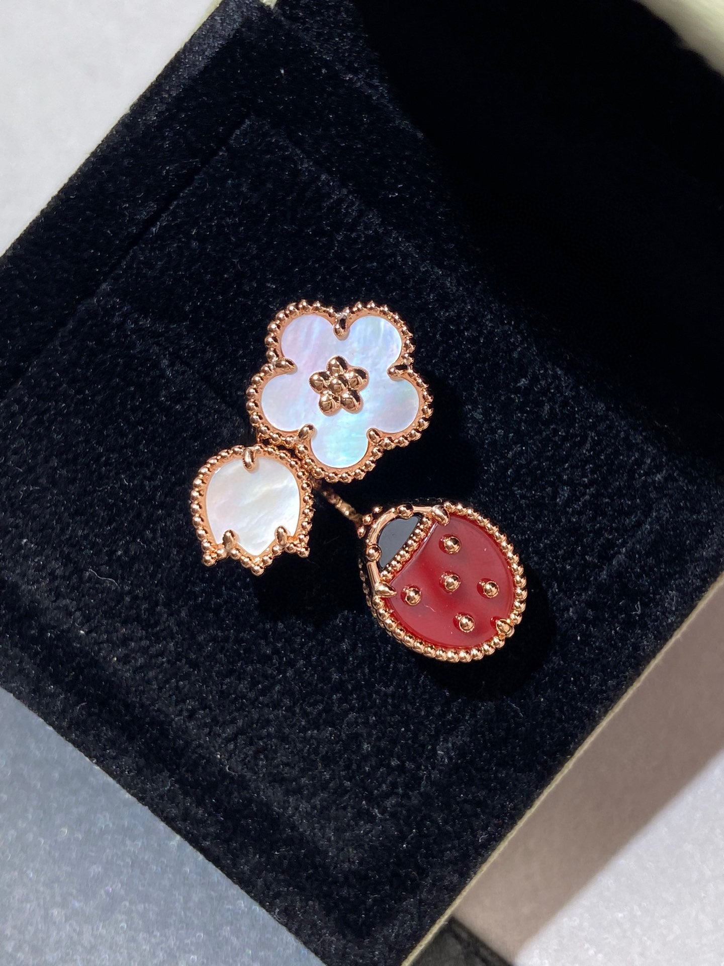 [Eternal Jewelry]LUCKY 3 MOTIF ROSE GOLD RING