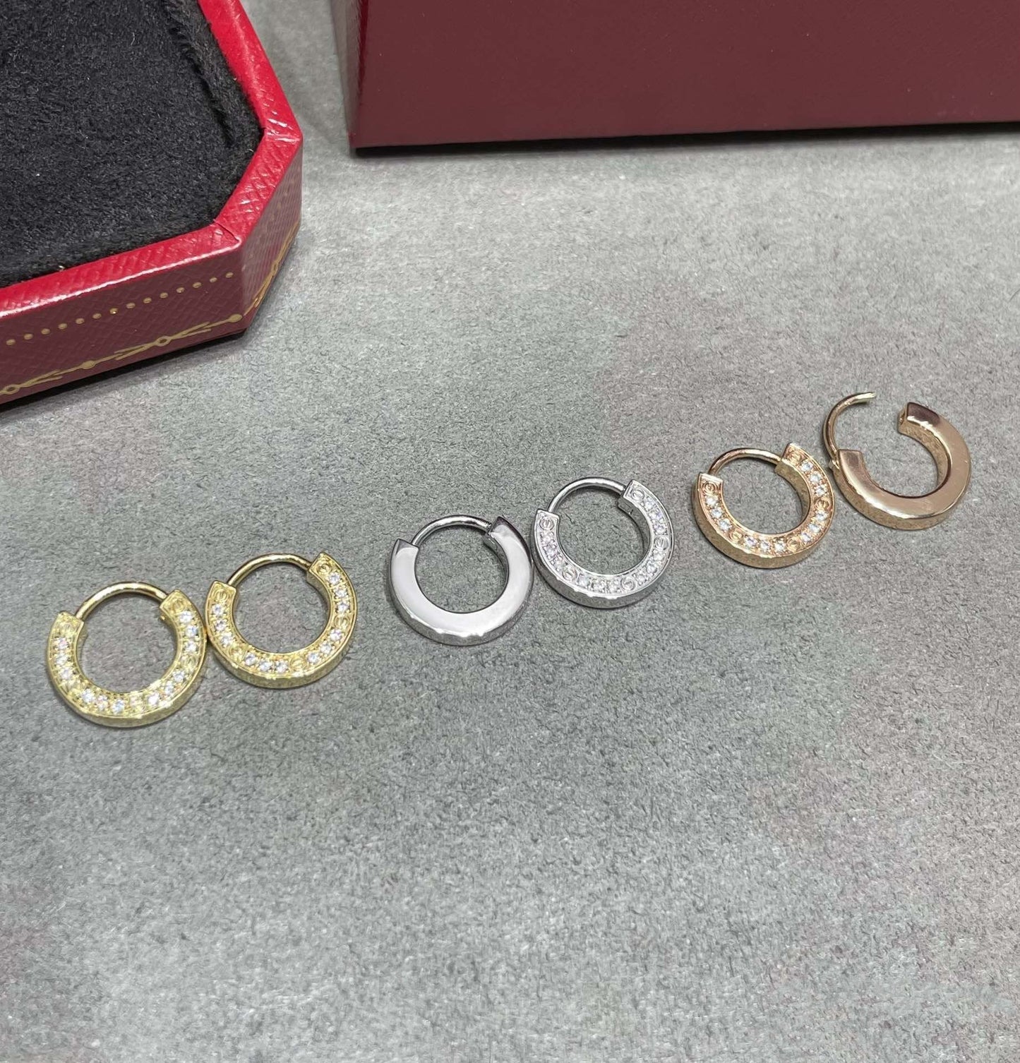 [Eternal Jewelry]LOVE DIAMOND EARRINGS