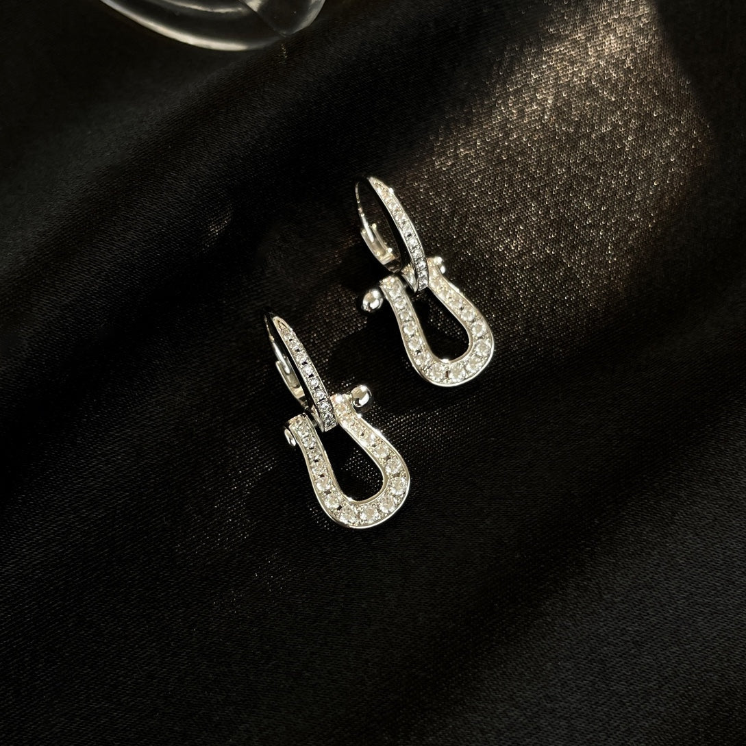 [Eternal Jewelry]FORCE 10 FULL DIAMOND DROP EARRINGS MEDIUM MODEL