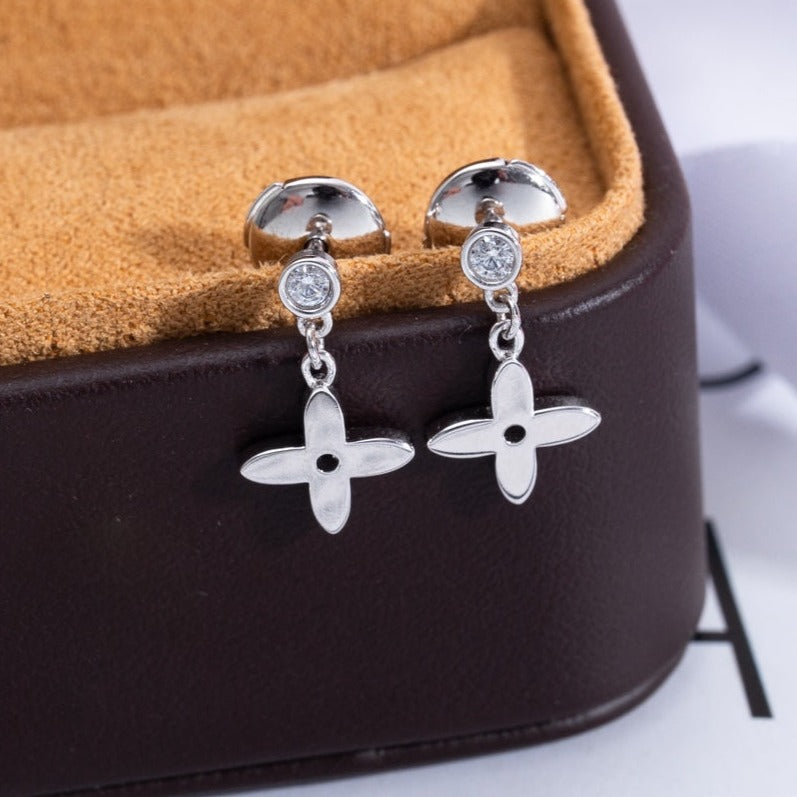 [Eternal Jewelry]VIDYLLE SILVER DIAMOND MINI DROP EARRINGS